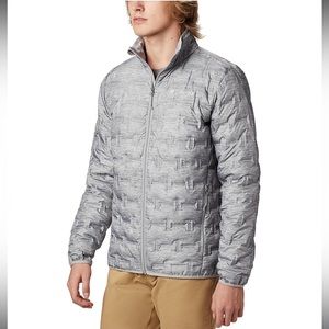 NWOT Delta Ridge Down Jacket (Columbia Grey Heather Print) Men's Coat